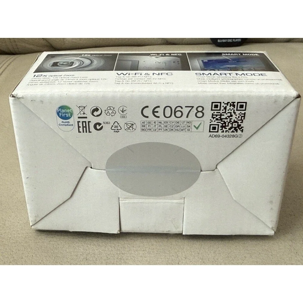 Samsung WB35F 16.2MP WIFi Digital Smart Camera - New White Open Box